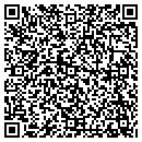 QR code with K K F M contacts