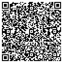 QR code with P Boonyindee contacts
