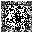 QR code with H & E Automotive contacts