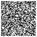 QR code with H & E Meats contacts
