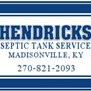 Hendricks Septic Tank Service in Madisonville, KY