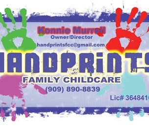 Hand Prints San Bernardino Family Day Care & Child