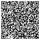QR code with H & B Washateria contacts